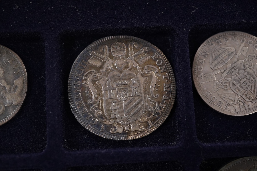 Italy, Papal States silver and AE coinage, 18th to 20th century